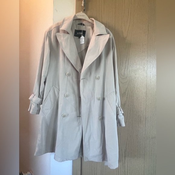 Perfect Oversized Beige Trench coat (vintage) - Picture 1 of 8